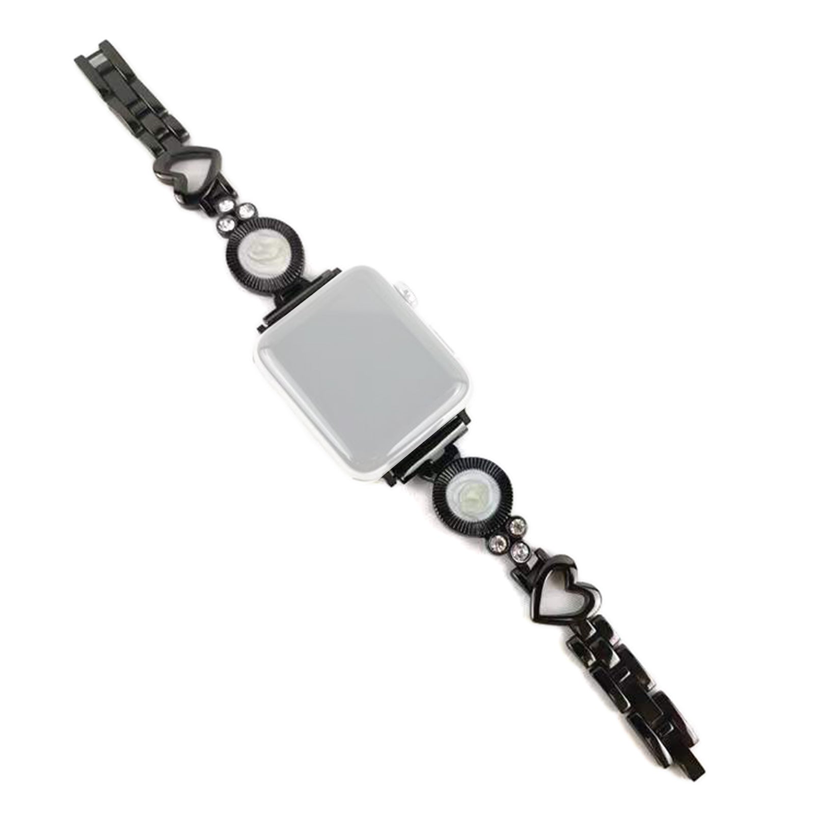For Apple Watch Ultra 2 49mm Series 9 45mm SE (2023) 44mm Ultra 49mm 8 7 45mm 6 5 4 SE (2022) SE 44mm 3 2 1 42mm Metal Heart Ethnic Style Bracelet Rhinestone Decor Wrist Strap Watch Band For Apple Watch Ultra 2 49mm Series 9 45mm SE (2023) 44mm Ultra 49mm 8 7 45mm 6 5 4 SE (2022) SE 44mm 3 2 1 42mm Metal Heart Ethnic Style Bracelet Rhinestone Decor Wrist Strap Watch Band